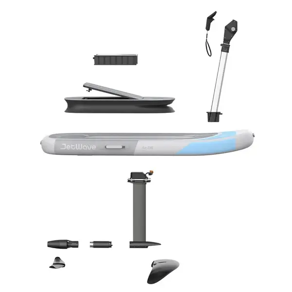 JetWave Air 230 eFoil components and handlebar system