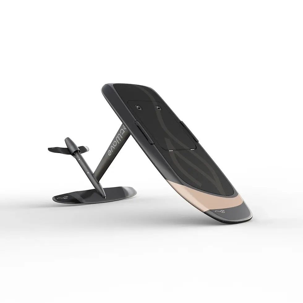JetWave Carbon 100 eFoil mast and hydrofoil assembly side view