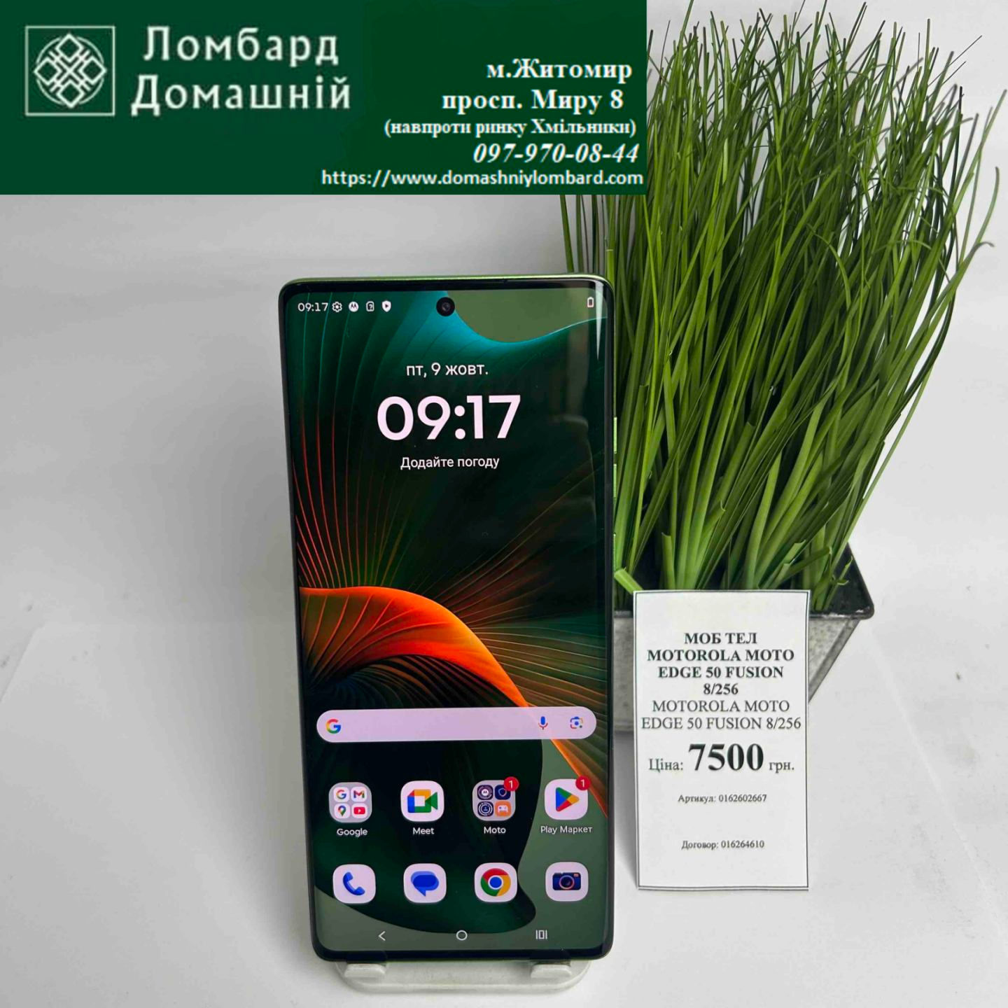 Мобільний телефон MOTOROLA MOTO EDGE 50 FUSION 8/256