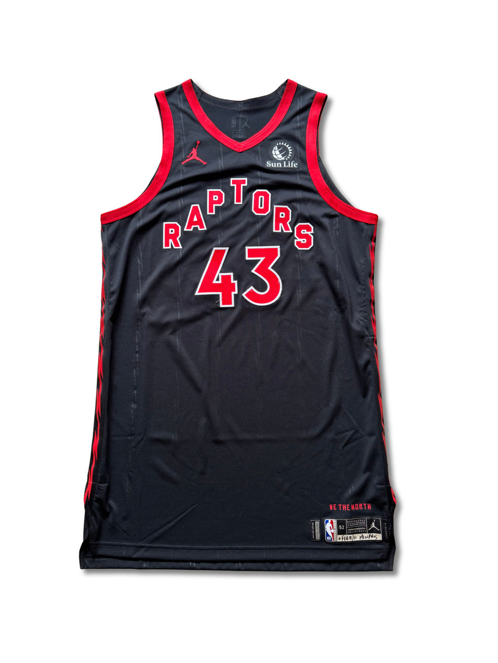 Pascal Siakam2020-2021 Raptors Statement edition Game Used Worn Jersey 球員實戰球衣 球迷版 球員版 球衣 代購 代拍 收藏