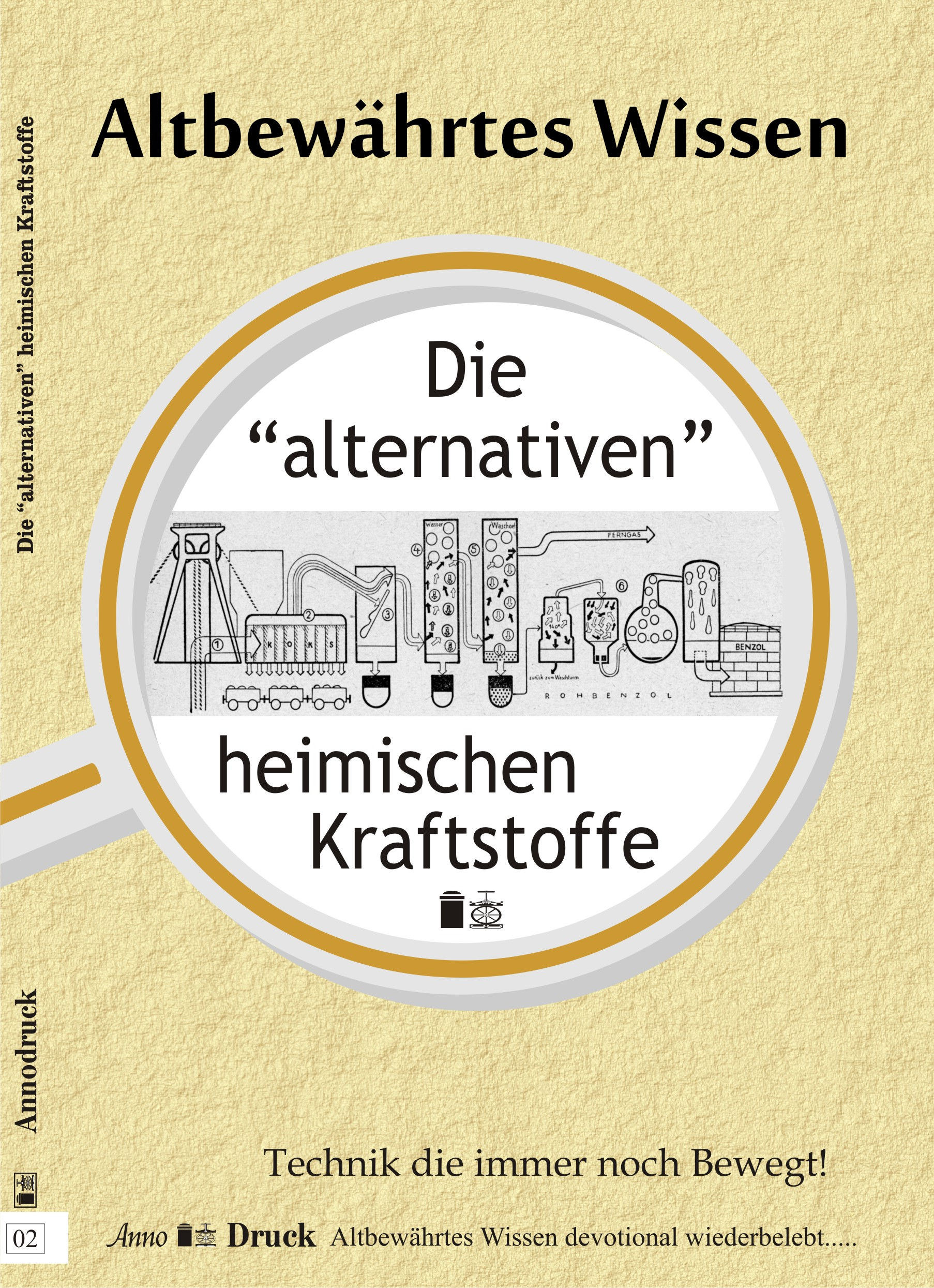 Annodruck Heft 02 Holzgas Pyrolyse die alternativen heimische Kraftstoffe, vom Wind zum Benzin. - Cover