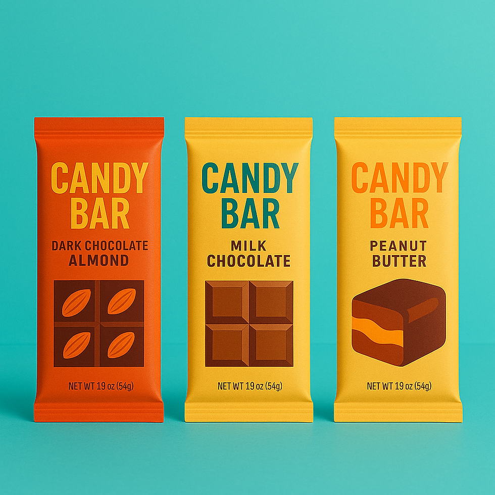 candy bar packaging
