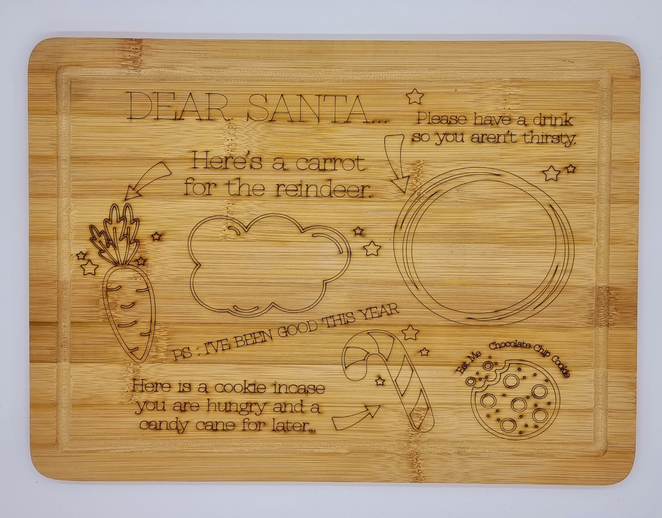 Santa's Wooden Serving Board