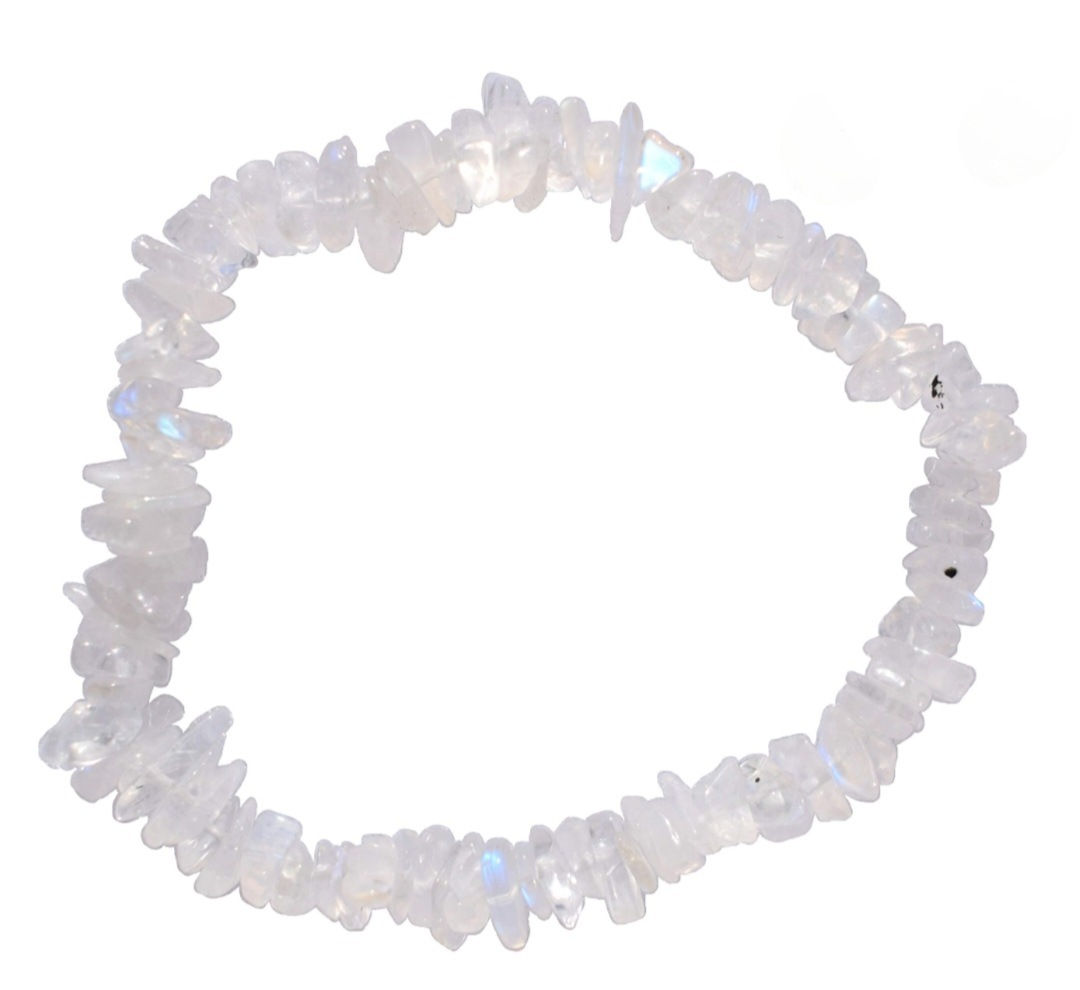 Rainbow Moonstone Chip Bracelet 