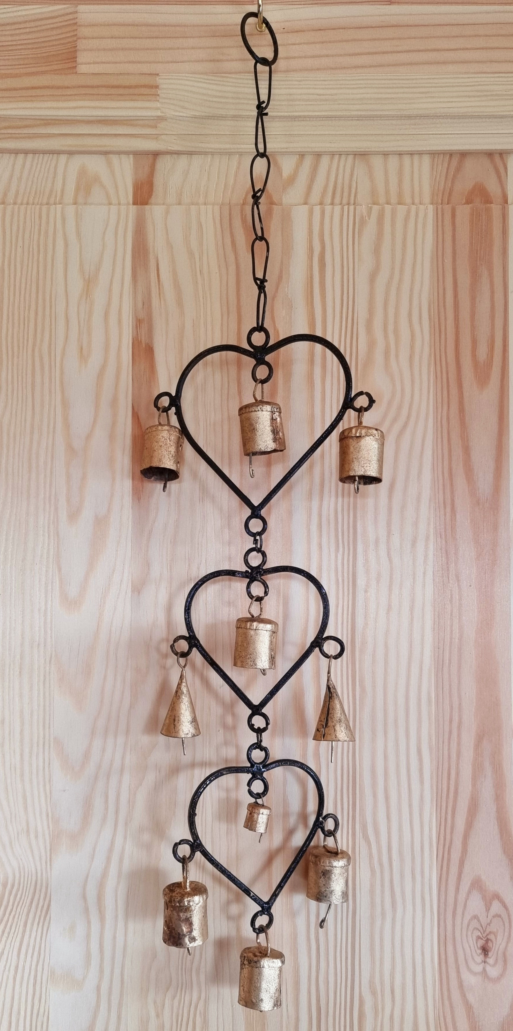 Hearts & Bells Hanging Decoration