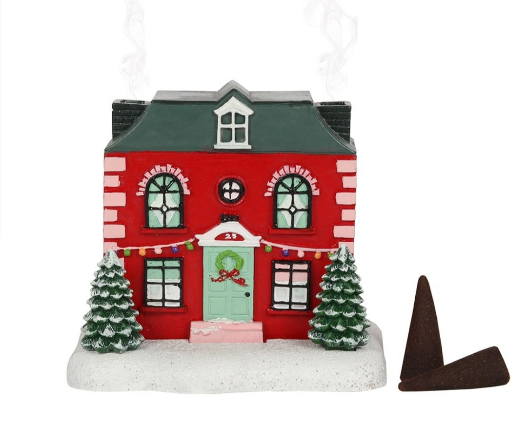 Christmas House Incense Cone Burner 