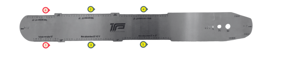 Regla de inspección de Hardbanding - ITP Precision