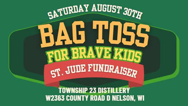 bag toss for brave kids in Nelson, WI
