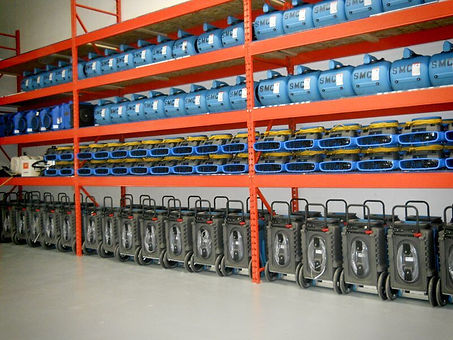 steamatic equipment in warehouse