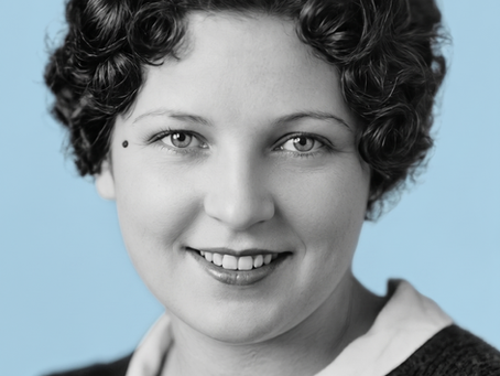 AI-generated interpretation of Esther Swirk Brown based on a 1934 photograph. Original image: Wikimedia Commons (public domain).