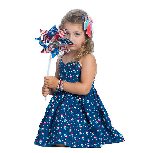 Patriotic Popsicles Red White + Blue Dress | Bloom Sewing Patriotic Popsicles Red White + Blue Dress | Bloom Sewing