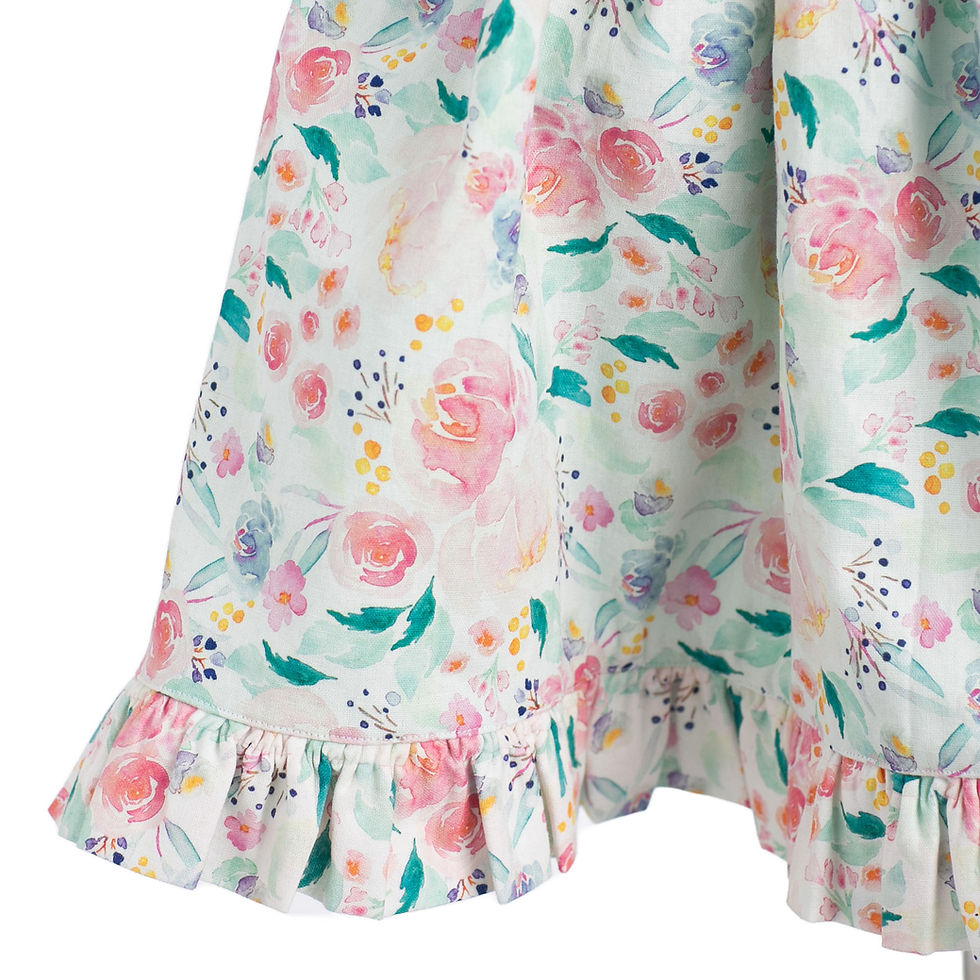 Thumbnail: Springtime Floral Open Back Twirl Dress