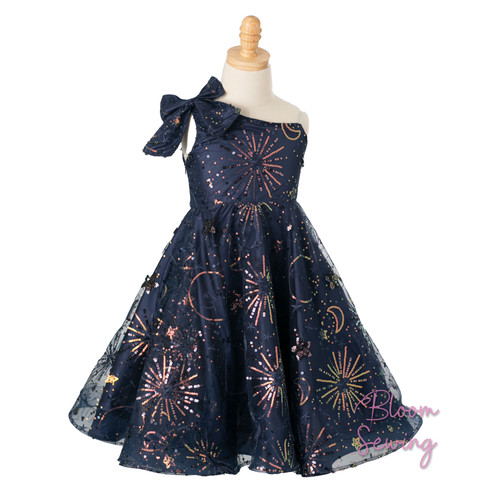 princess polly baby blue dress Moon & Stars Sparkle Dress