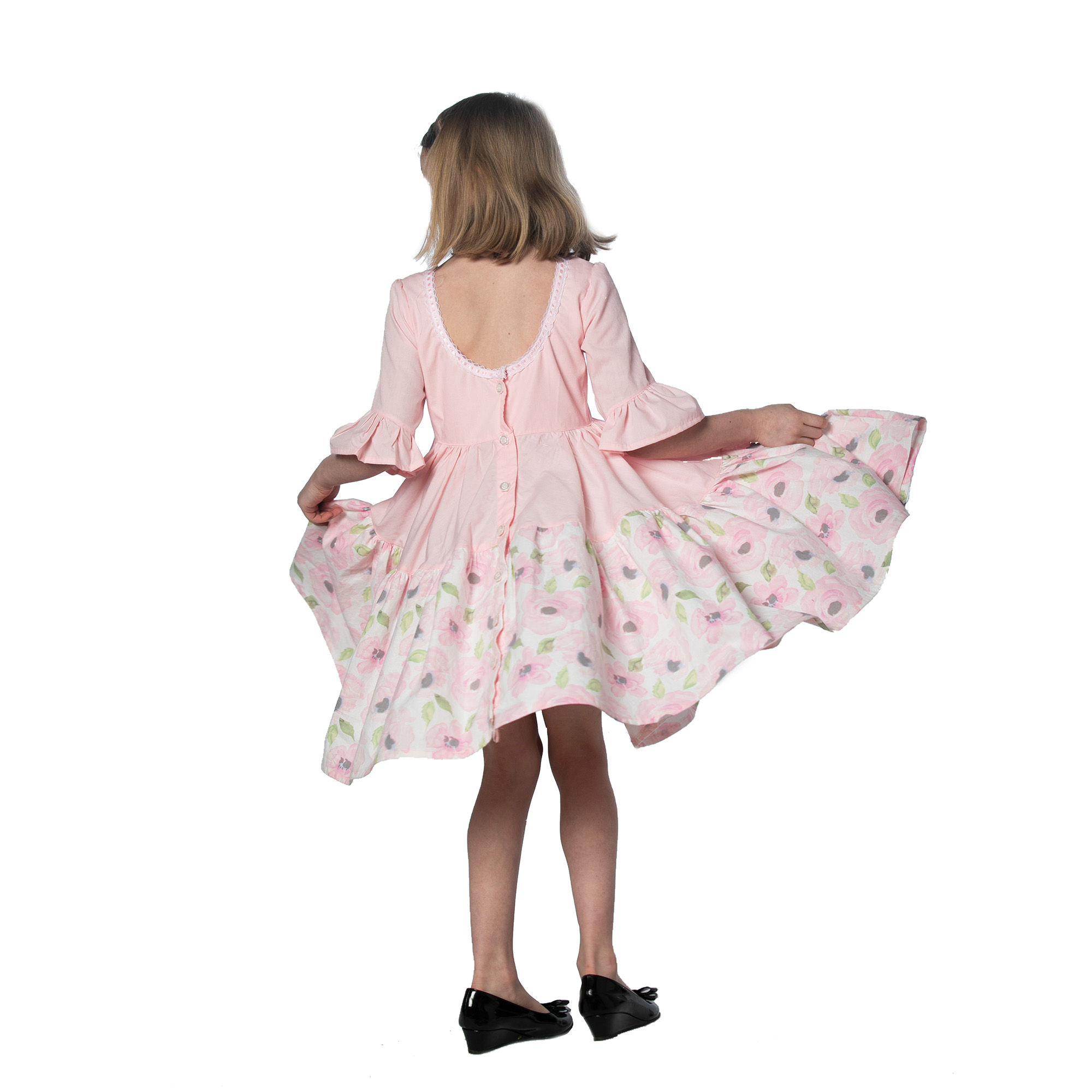 Springtime Pink Floral Dress