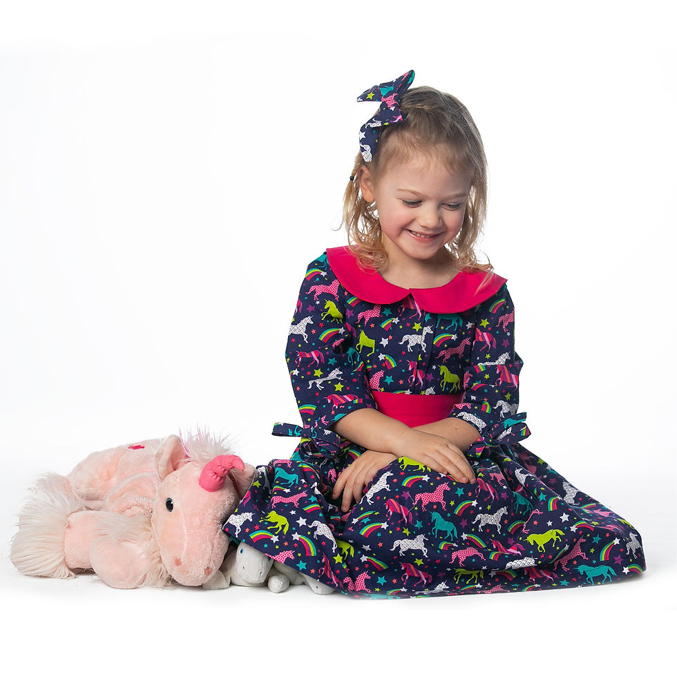 Thumbnail: Peter Pan Collar Unicorn Dress