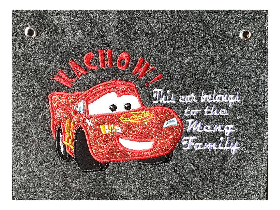 Thumbnail: Cars Lightning McQueen Inspired Stroller Tag