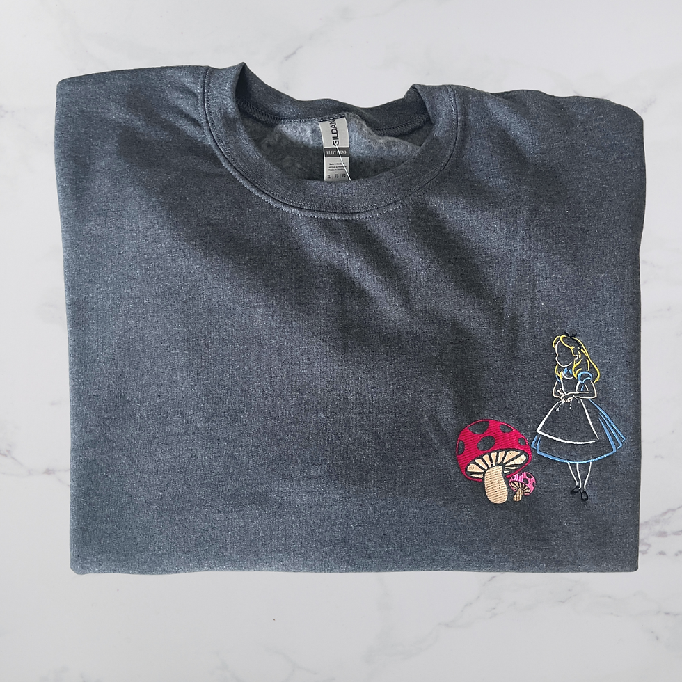 Alice in Wonderland Inspired Sweatshirt, Hoodie, Quarter Zip, T-shirt