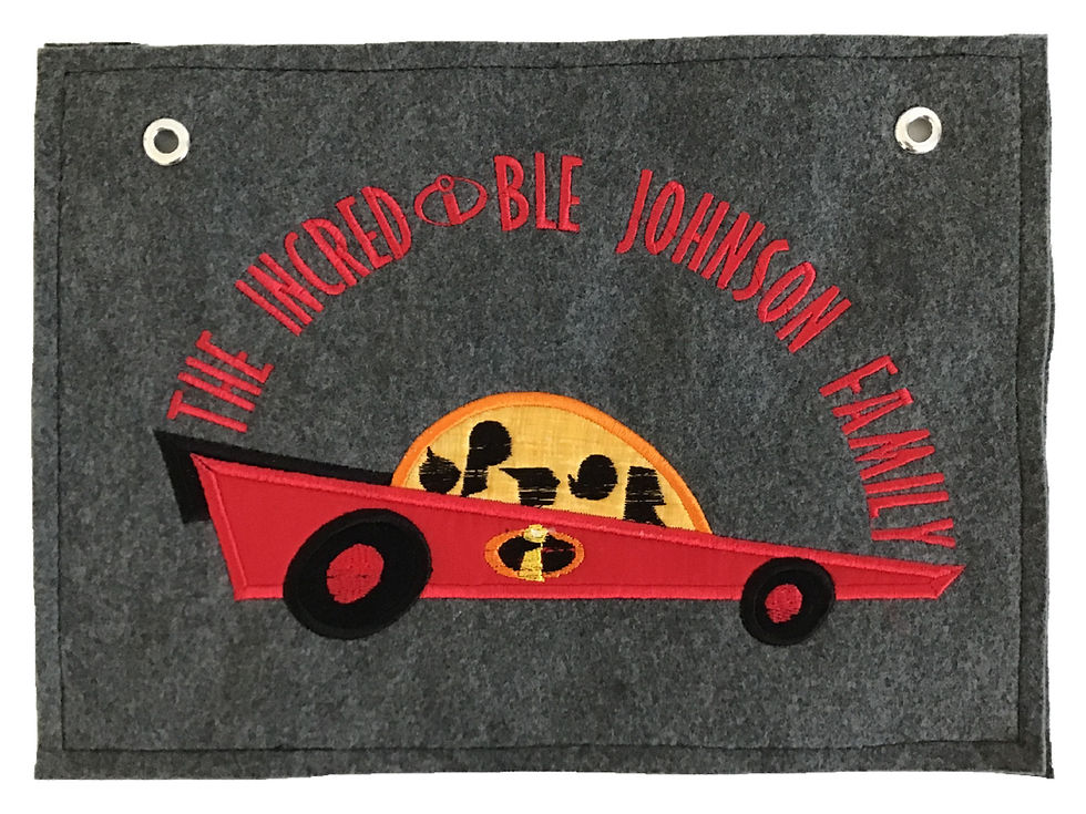 Thumbnail: The Incredibles Inspired Stroller Tag