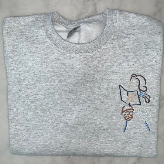 Belle inspired in Blue Sweatshirt