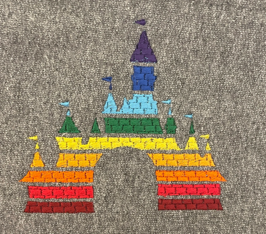 Thumbnail: Rainbow Disney Castle Inspired Sweatshirt