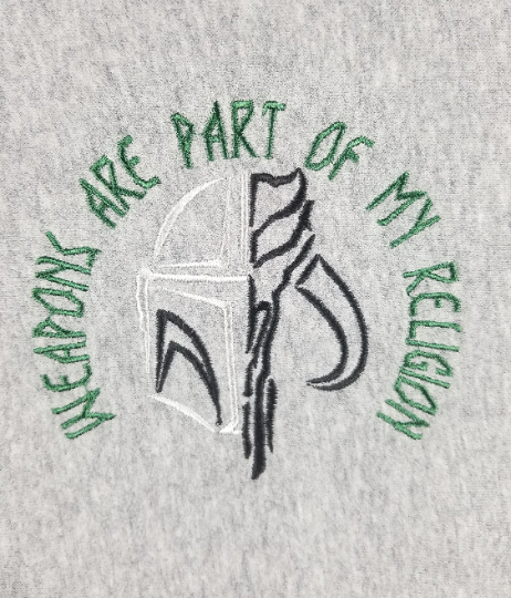 Thumbnail: Mandalorian Inspired Sweatshirt, Hoodie, Quarter Zip, T-shirt