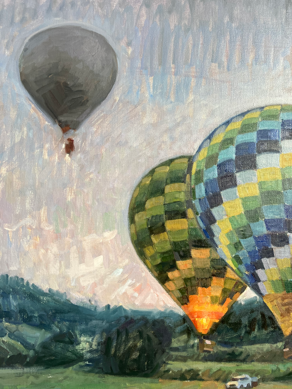Thumbnail: Hot air balloons at sunrise 