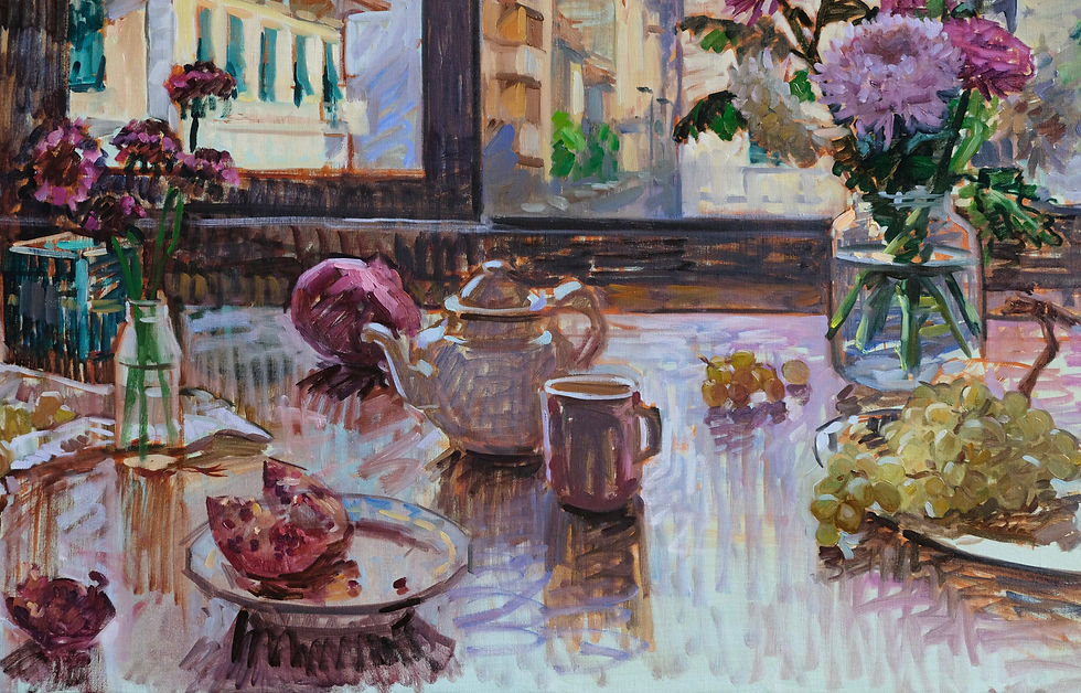 Thumbnail: Pomegranates and flowers 🔴