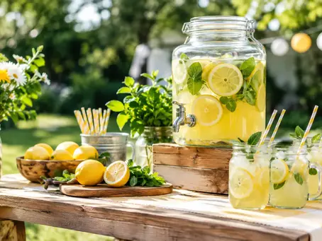 Limonadenbar für Gartenparty voller Genuss