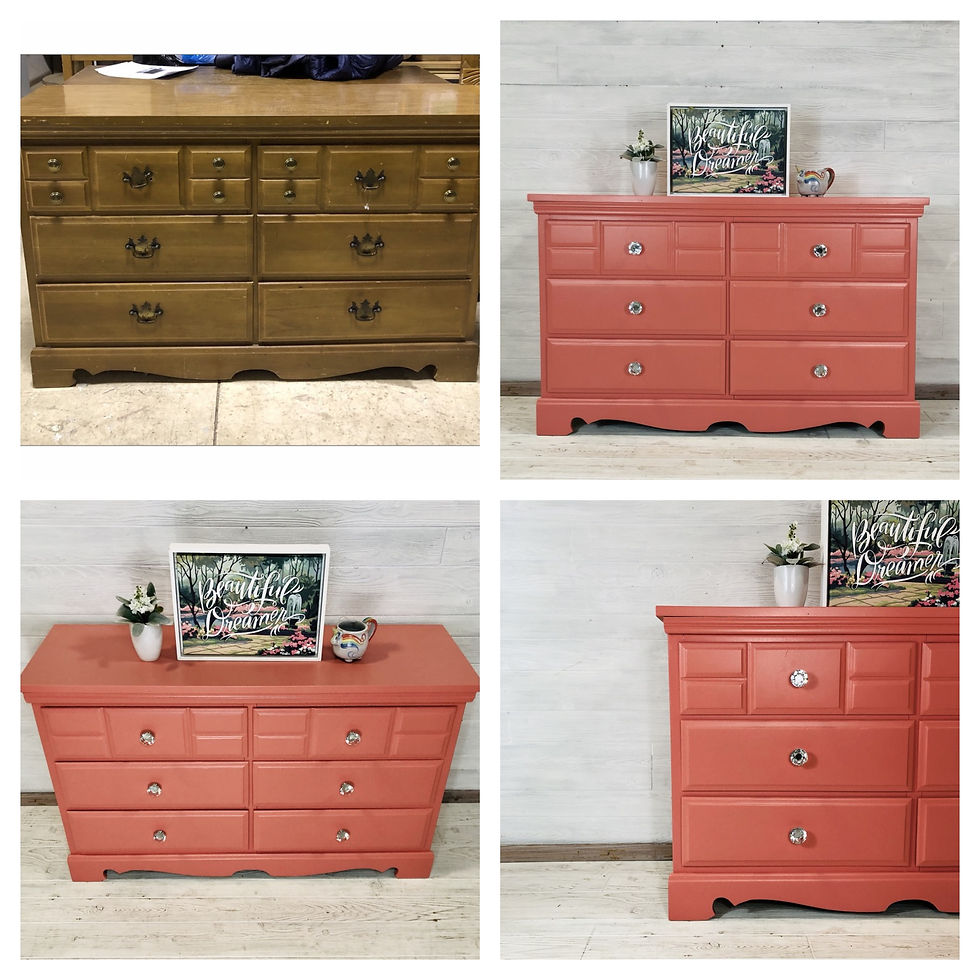 Custom Coral Dresser