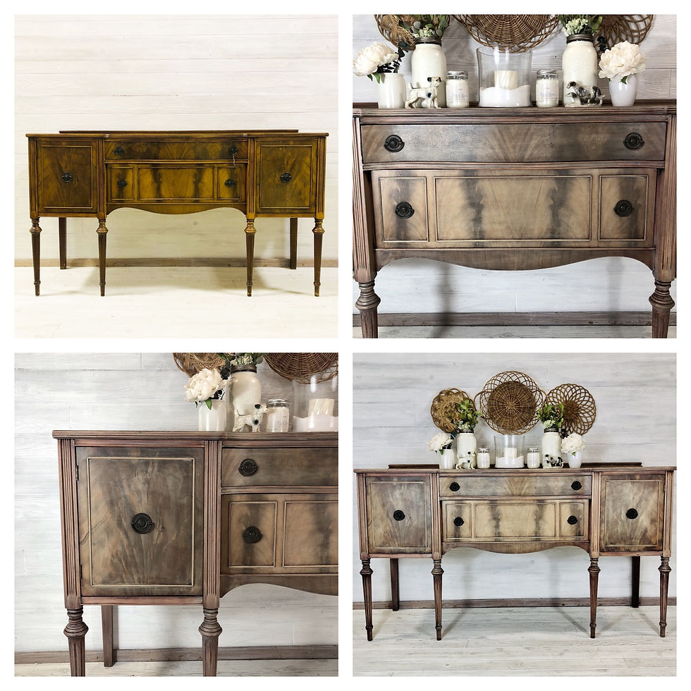 White Washed Wood Buffet