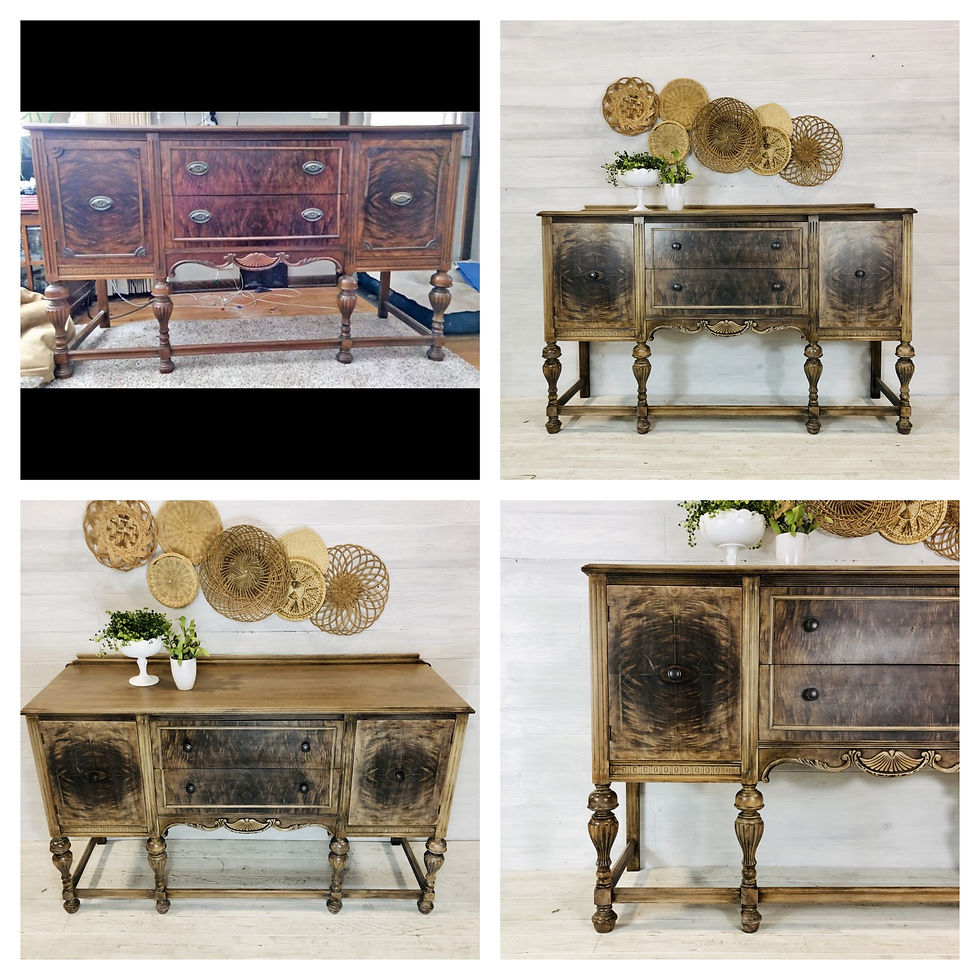 White Washed Wood Buffet
