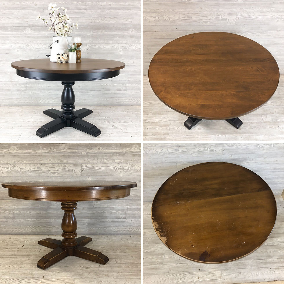 Lamp Black and Nutmeg Table
