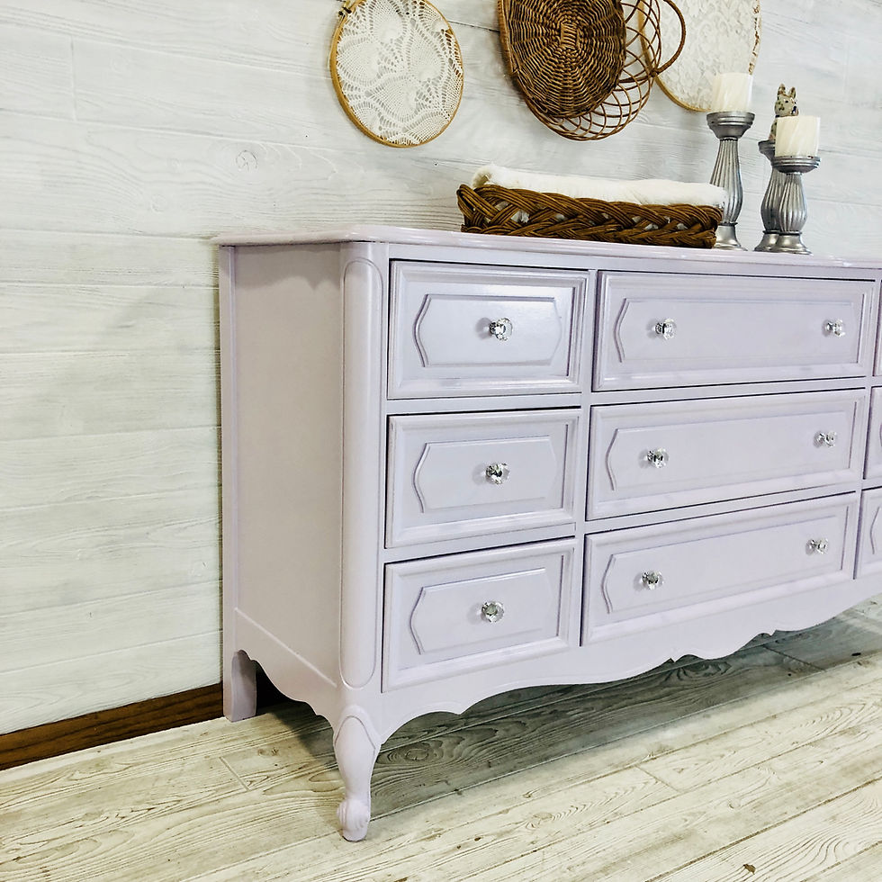 Thumbnail: Lavender French Provincial Dresser