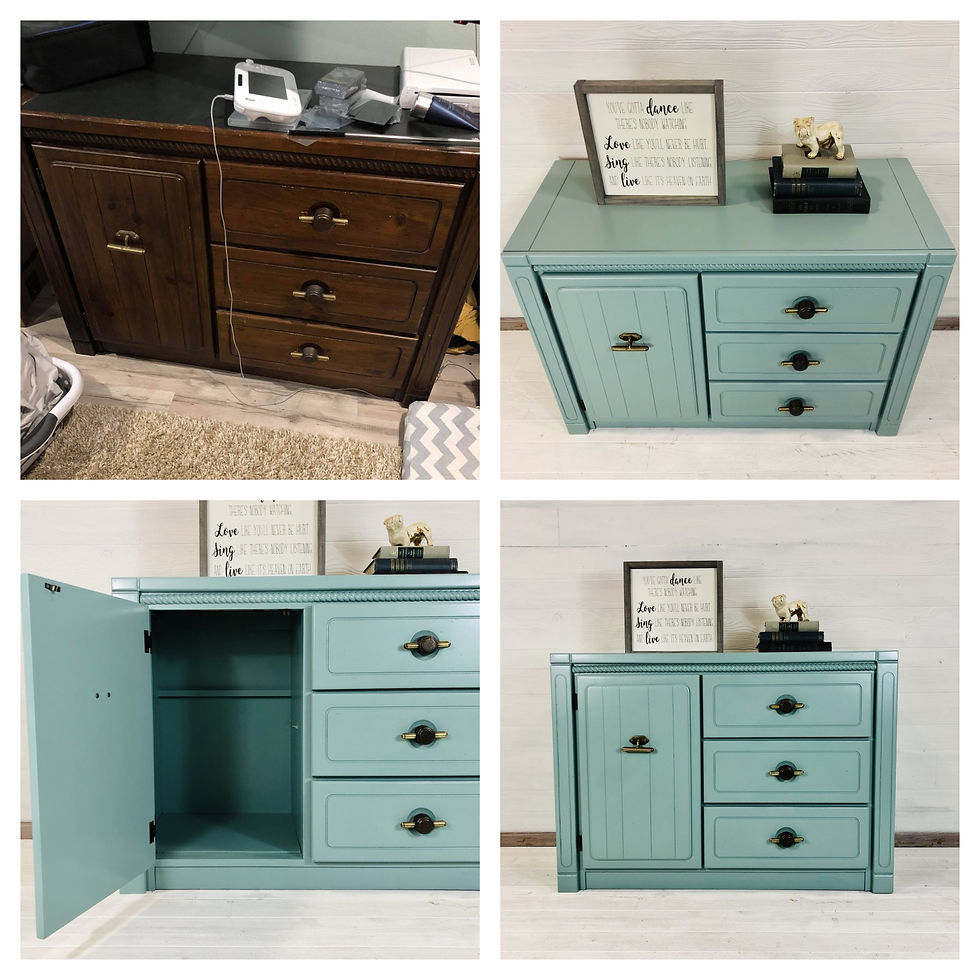 Custom Blue Dresser