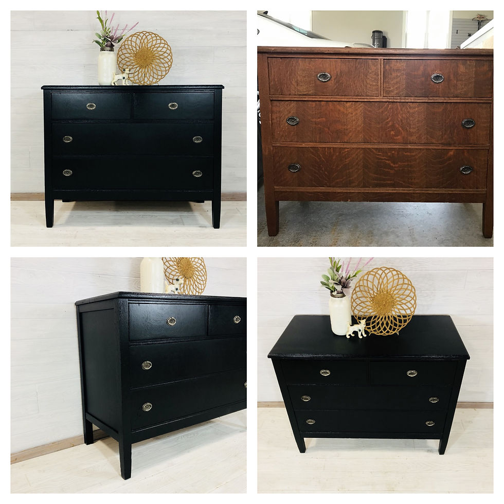 Lamp Black Dresser