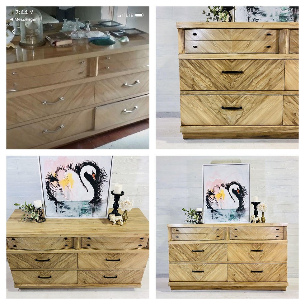 Raw White Wash Dresser