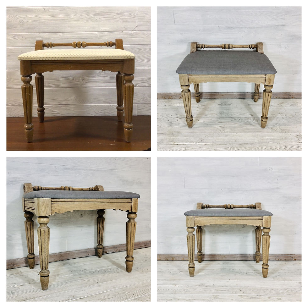 White Washed Bench