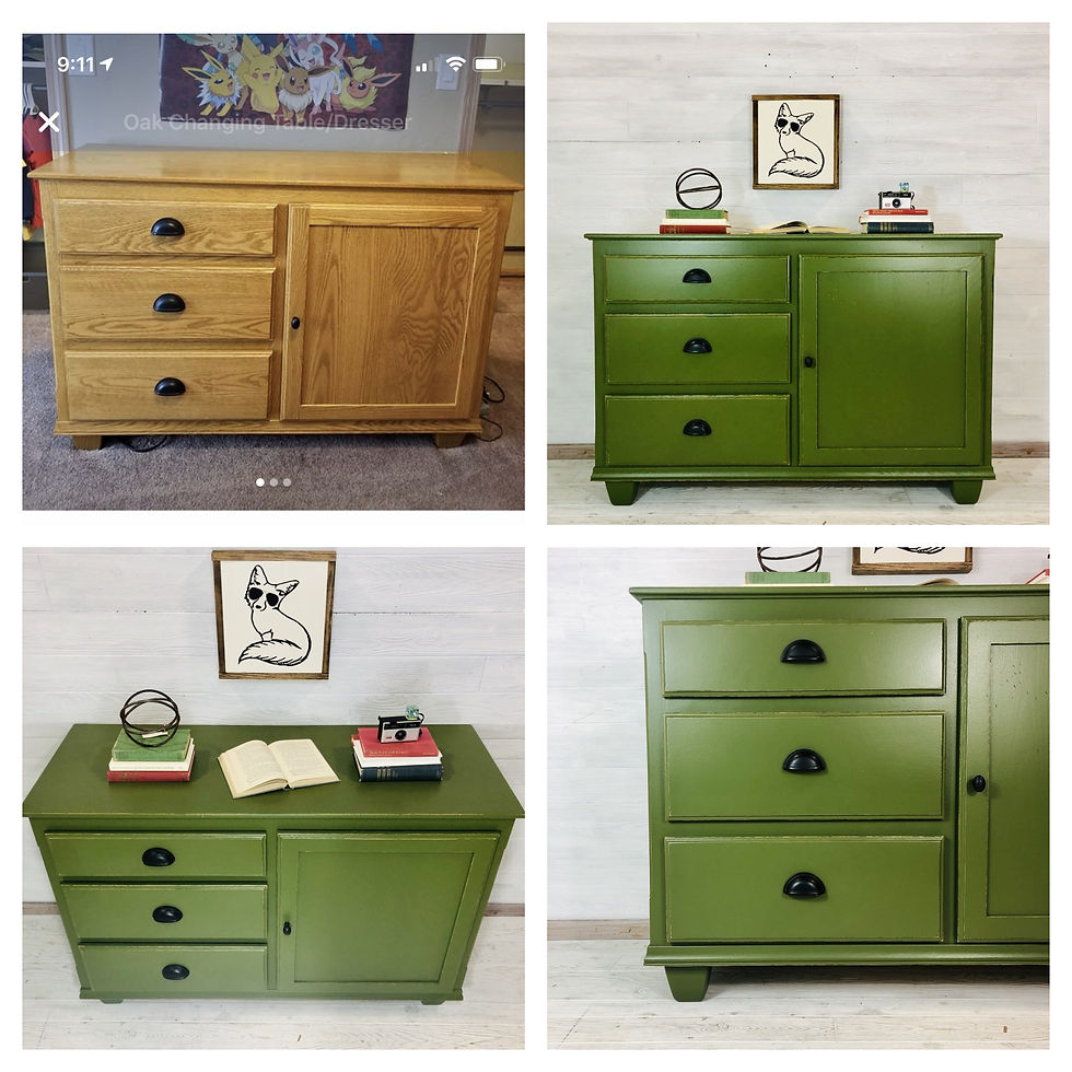 SW Basque Green Dresser