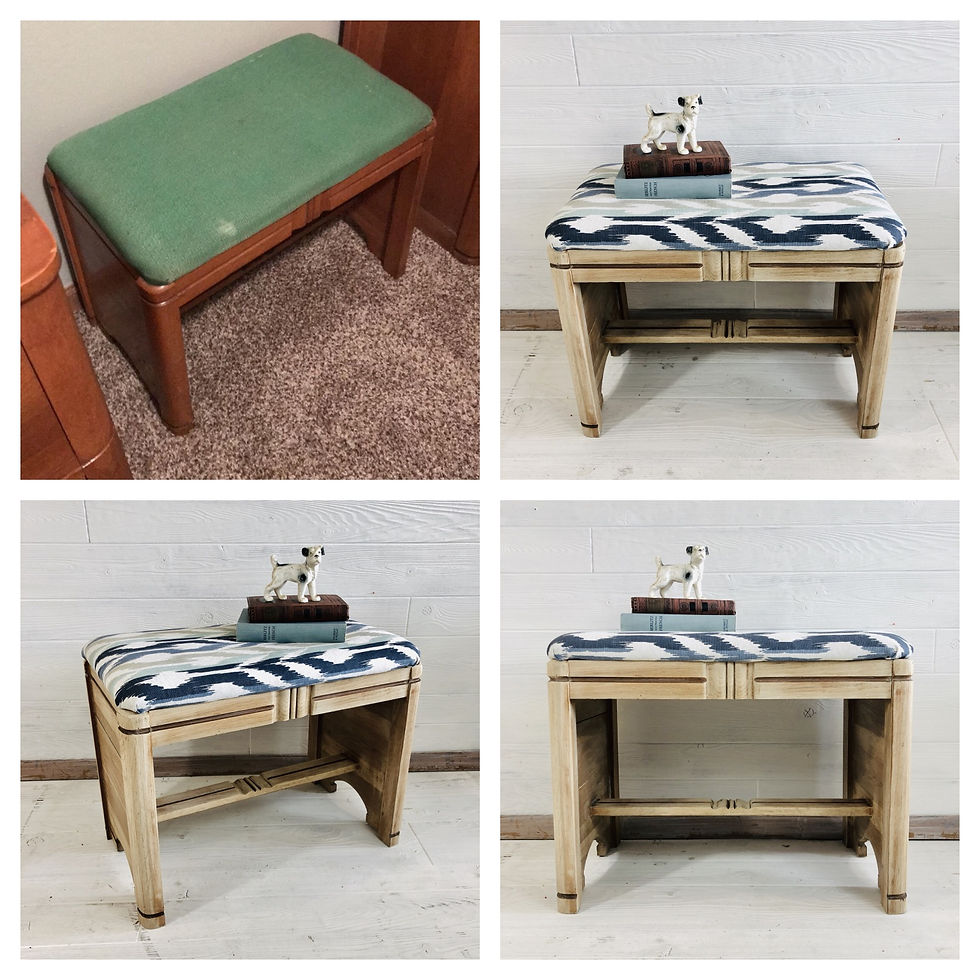 White Washed Bench