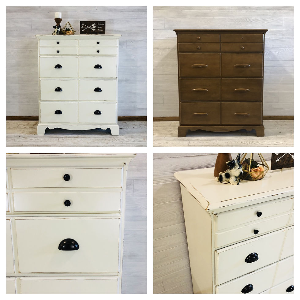 Antique White Dresser