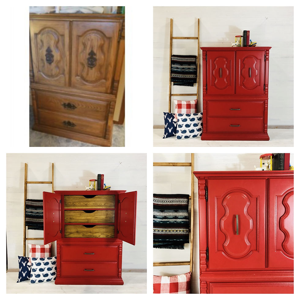 Holiday Red Armoir