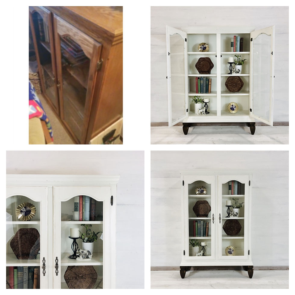 Antique White Leggy BookShelf