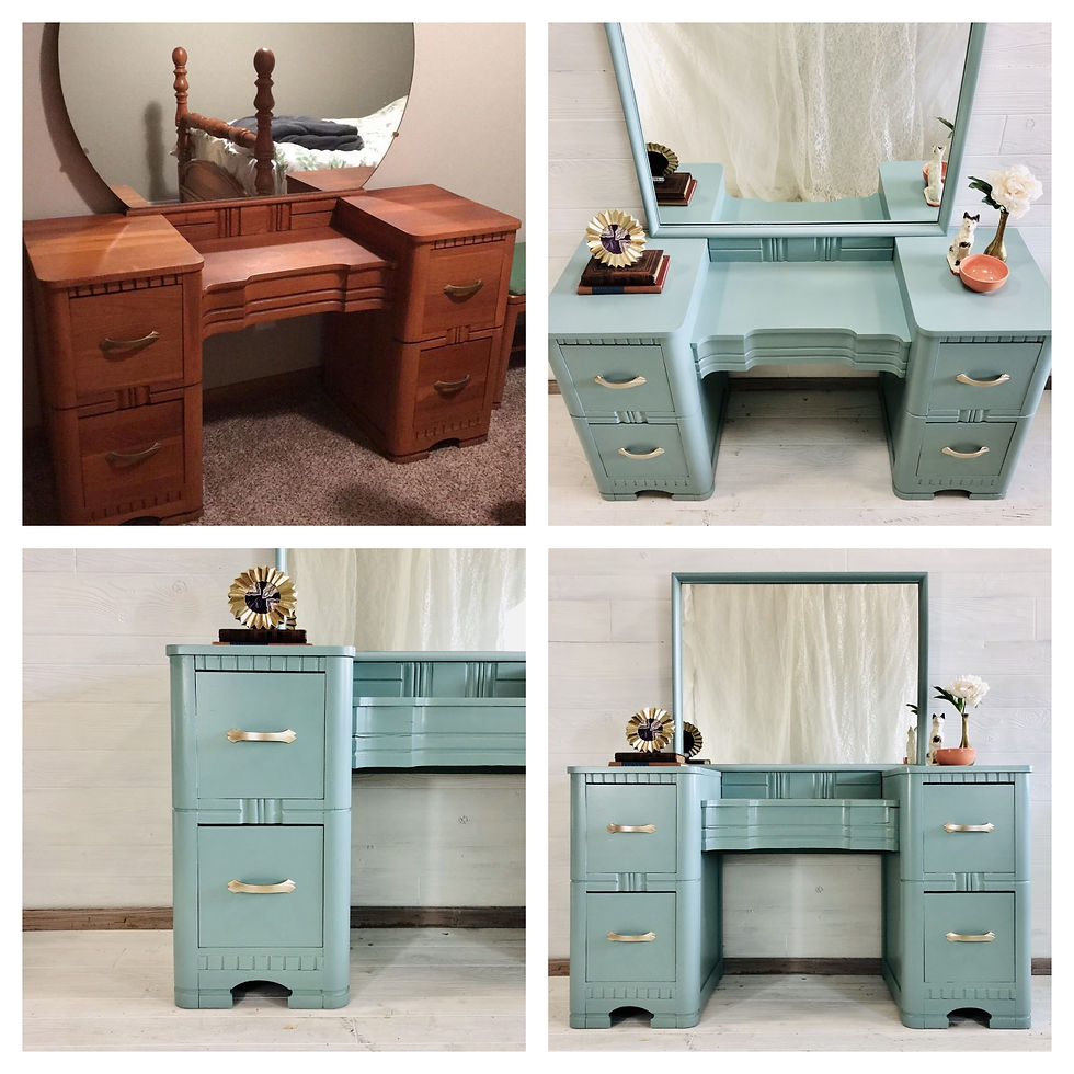 Custom Blue Vanity