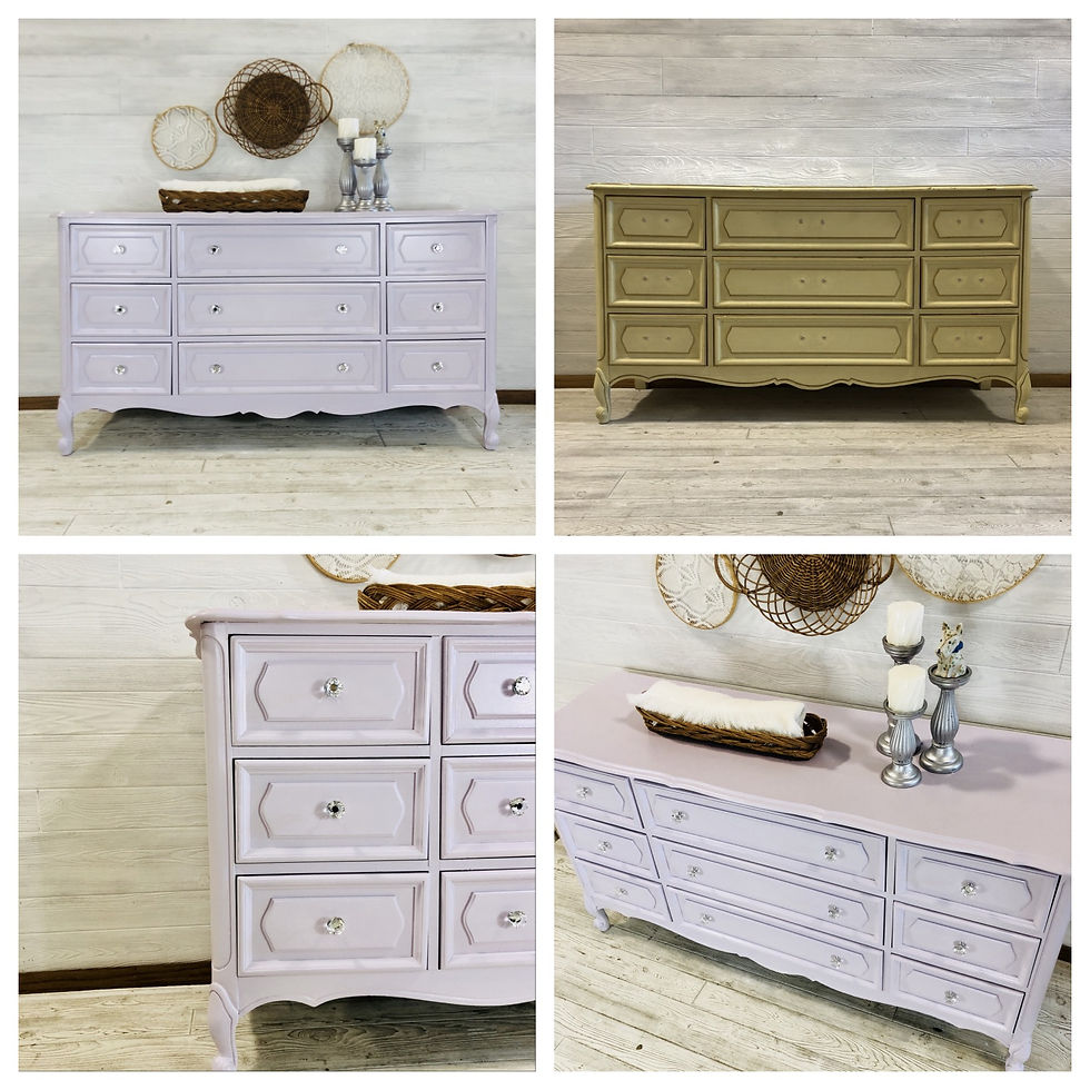Custom Lavendar Dresser