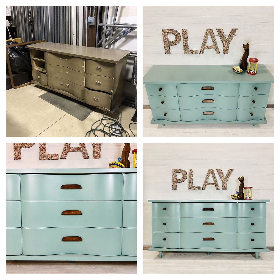 Custom Blue Dresser