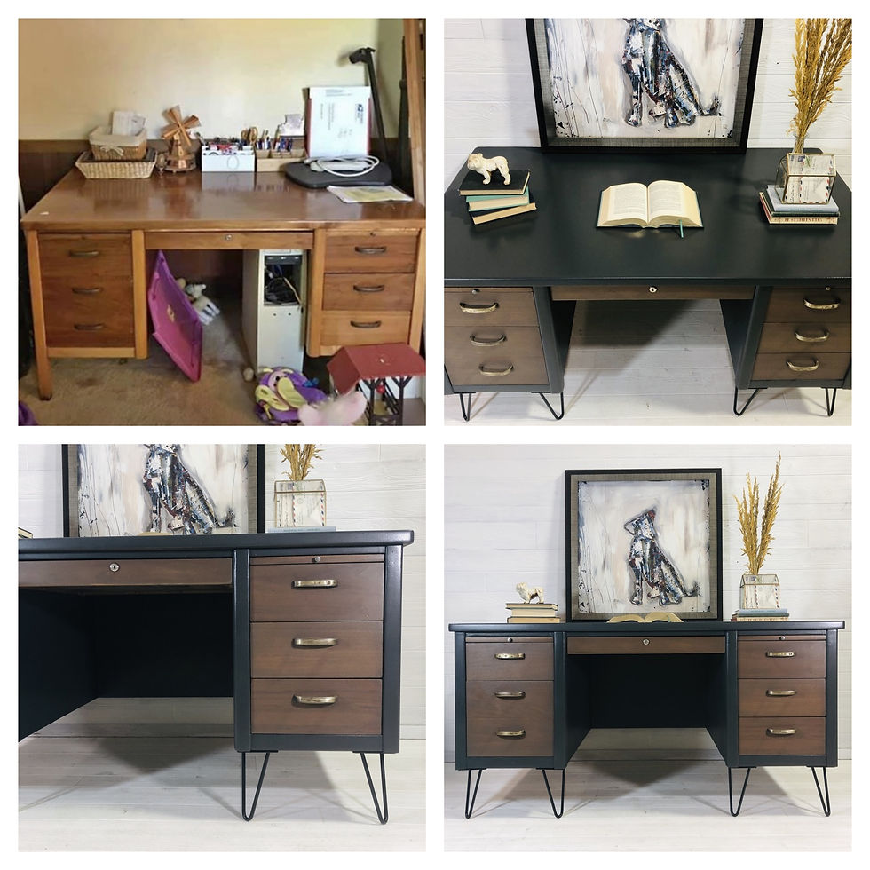 Iron Ore and Wood Desk