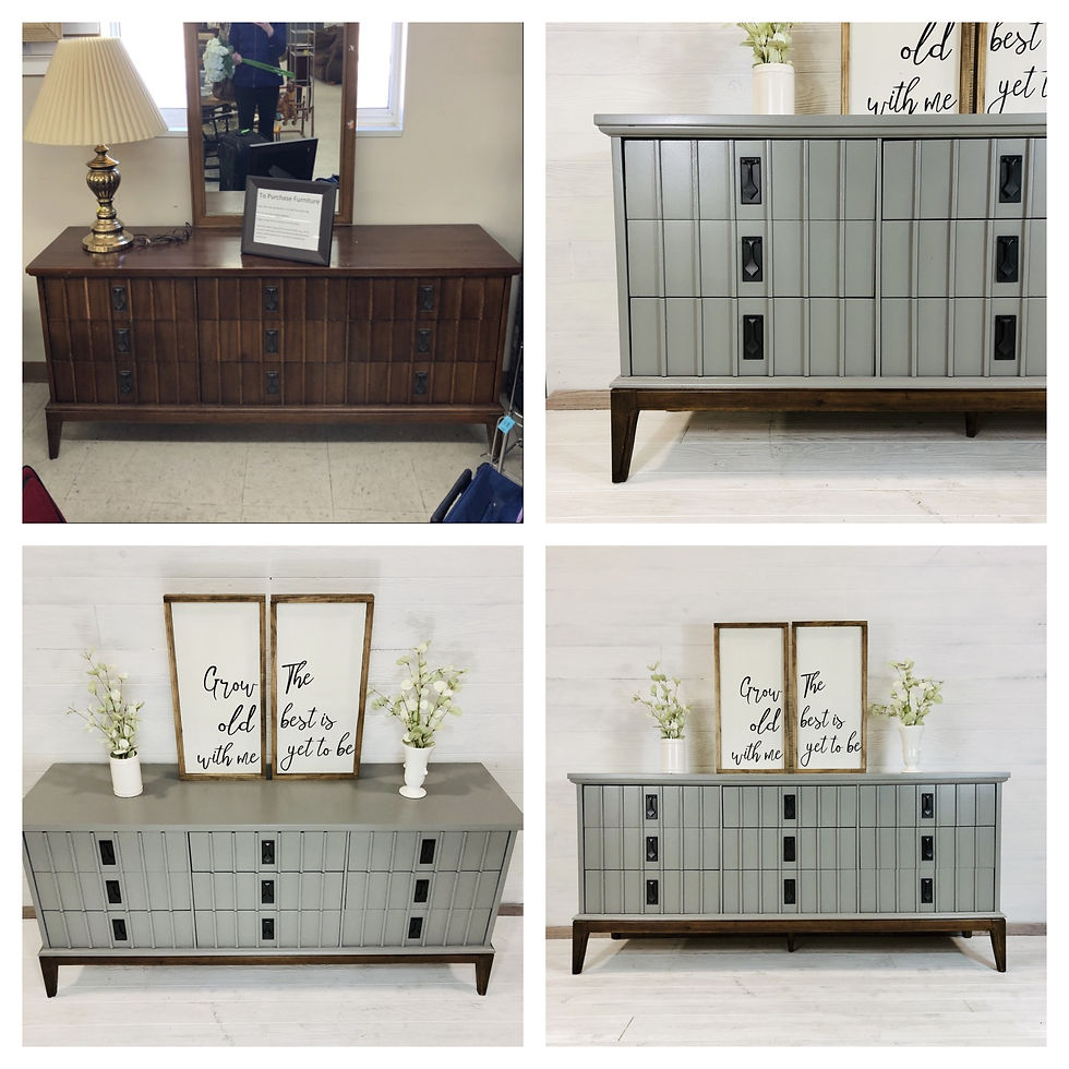 Perfect Grey and Nutmeg Dresser