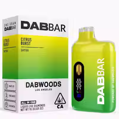 Dabwoods DABBAR 2.0 LIQUID DIAMOND 1G CITRUS BURST