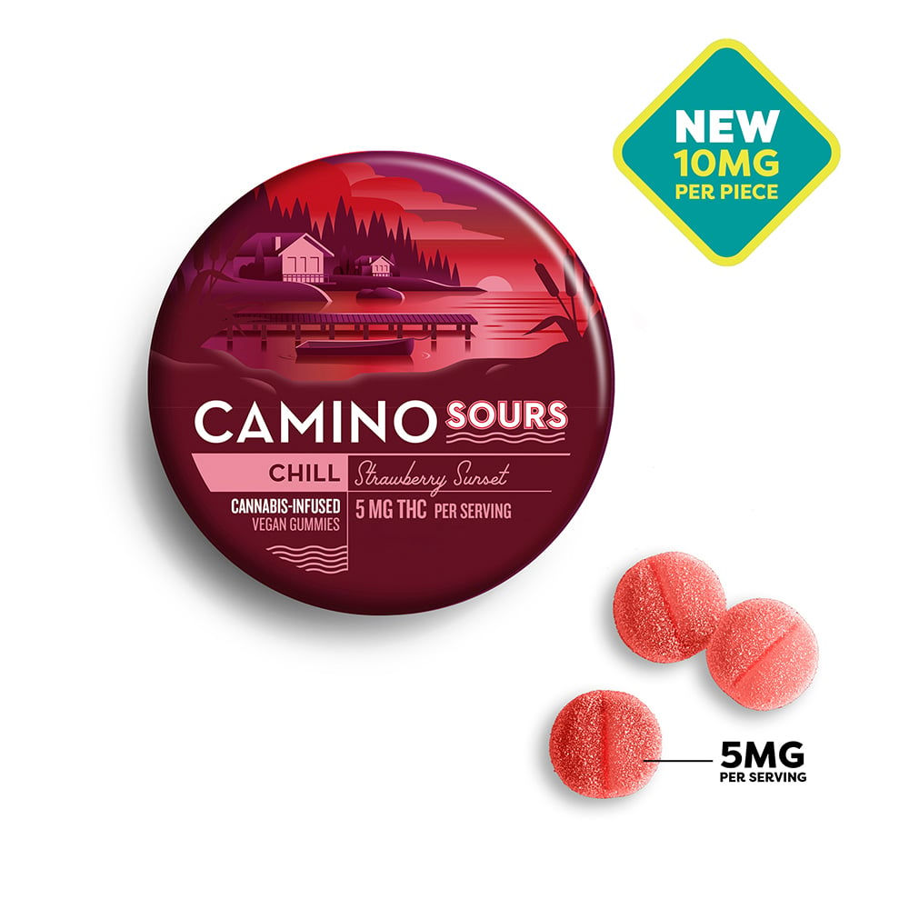 Camino Edibles Sours Strawberry Sunset 100mg