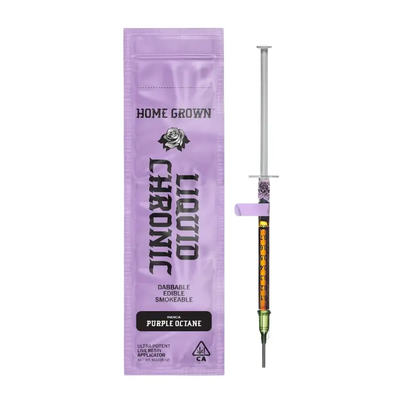 Homegrown Indica Purple Octane Live Resin Full Spectrum Oil 1000mg